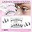 FADLASH Magnetic Eyelashes Natural Look 2 Pairs Fluffy False Eyelashes Reusable Magnetic Lashes Kit with Applicator No Glue Needed Easy to Wear and Remove (MC+K8)