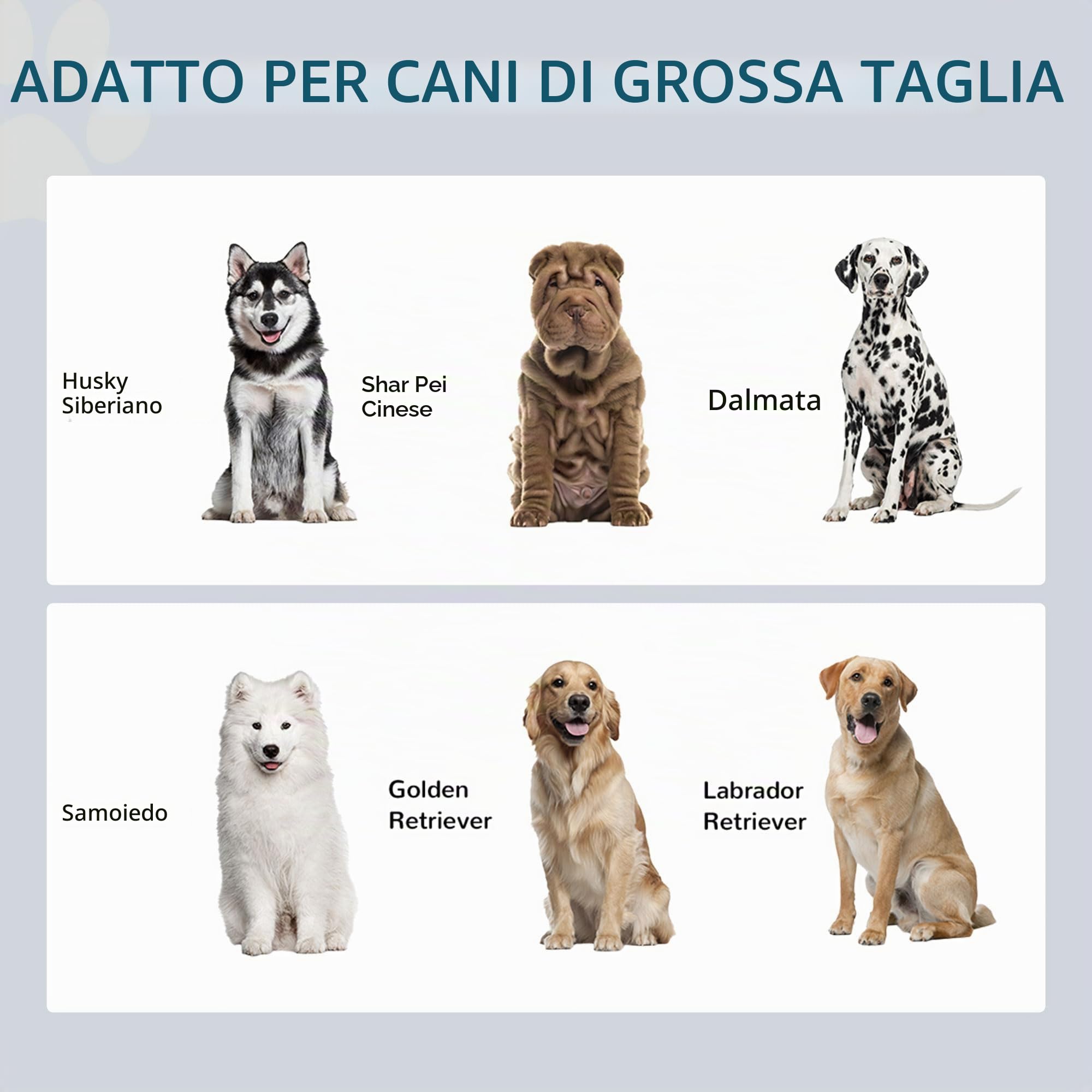 Ciotole per cani PawHut, stazione di alimentazione rialzata con 2 ciotole in acciaio inox, ciotola per l'acqua con spazio di archiviazione da 29,5 litri, ciotola per il cibo, supporto per ciotola per