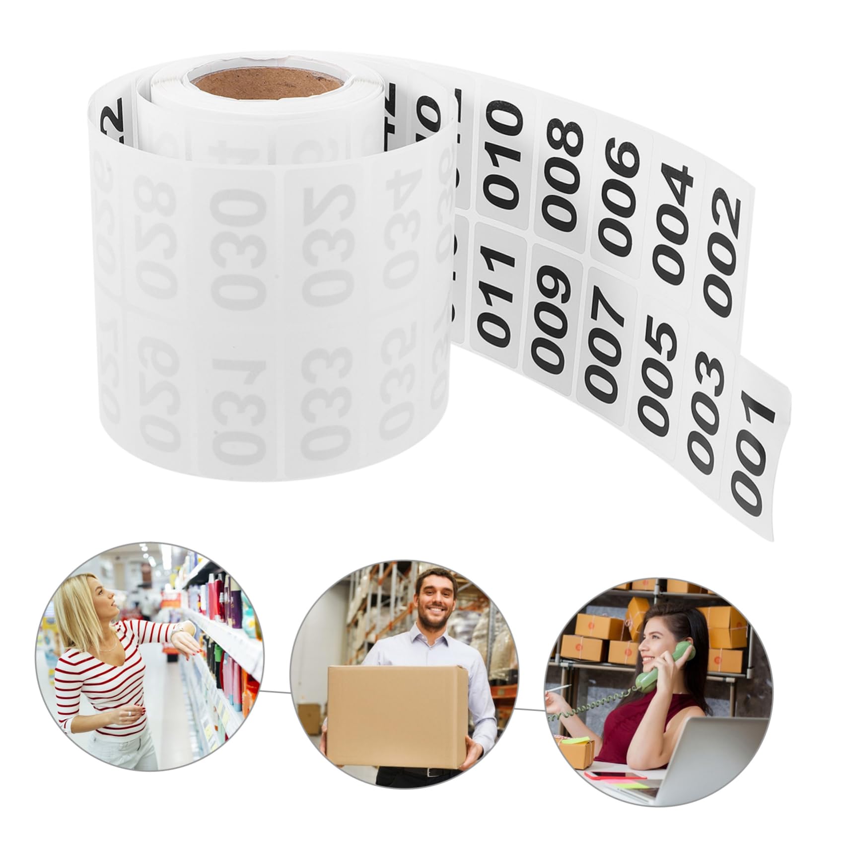 10rotoli Etichette Numerate Adesive Per Stickers Pratici Per Confezione Facili Applicare e Rimuovere Per Organizzazione e Archiviazione