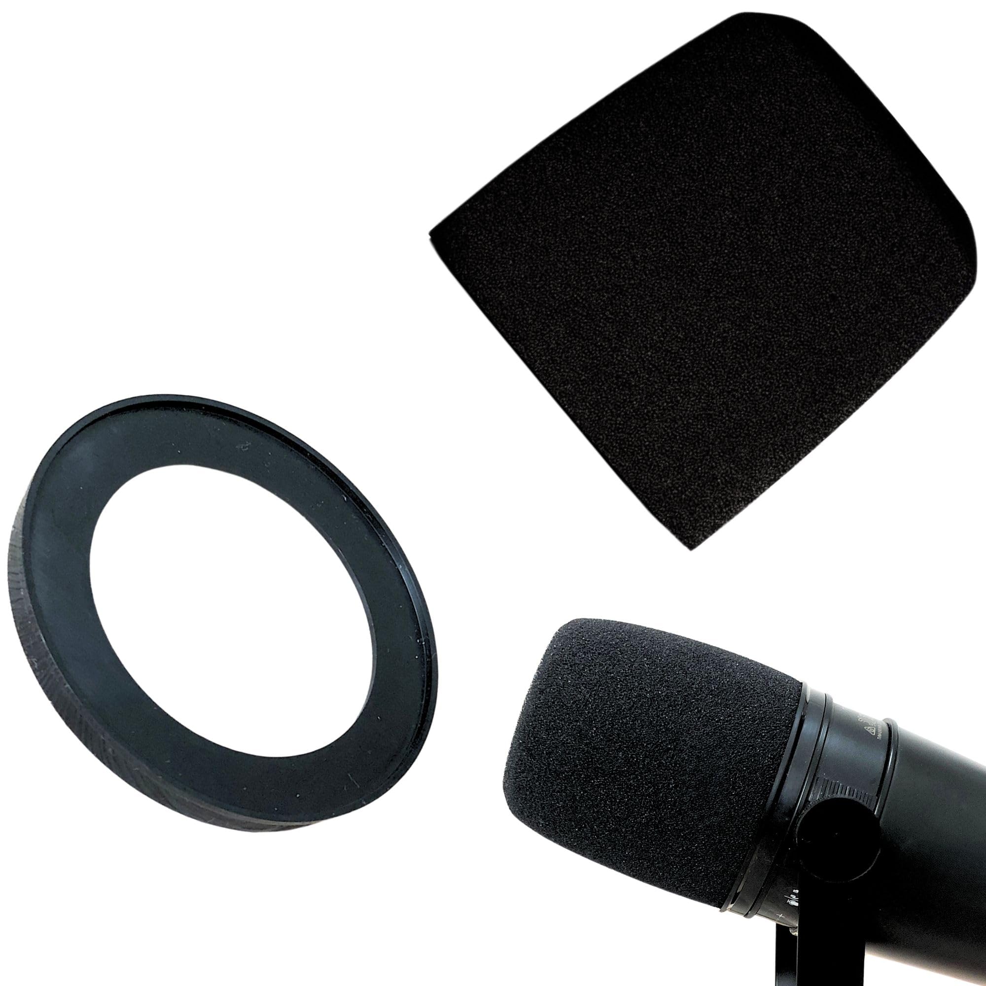 Amazon.com: RhymKawa Black Mic Windscreen with Matching Ring for