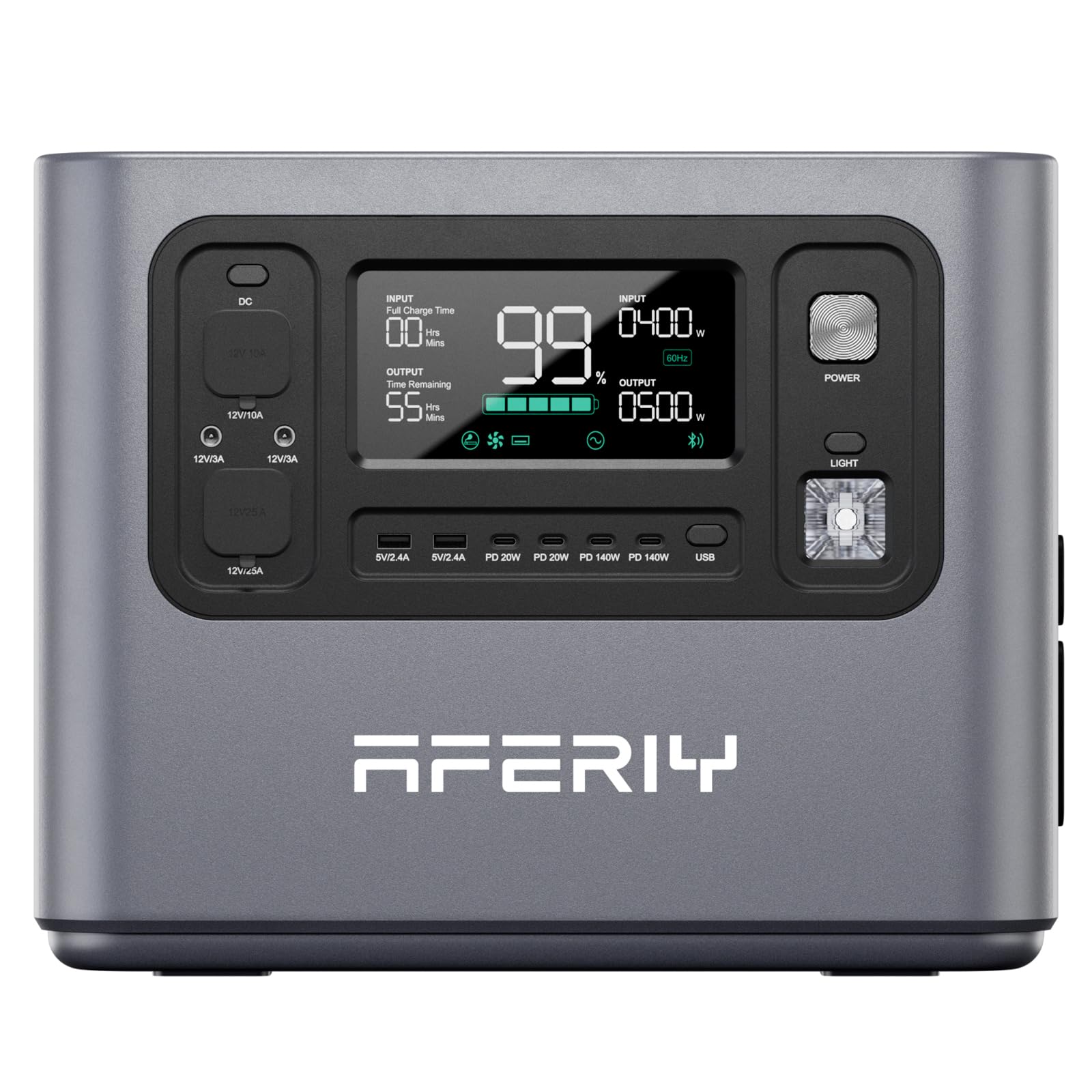 AFERIY Portable Power Station 2800W, 2048Wh Expandable to 10.24kWh, 1.5H Ultra Fast Charging, 220-240V Pure Sine Wave Emergency Power Generator, UPS Backup Power for Home,Camping & RV,7-Year Warranty