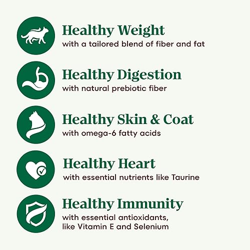 Miniatura 5 de NUTRO WHOLESOME ESSENTIALS Alimento seco natural para gatos, receta de pollo y arroz integral para gatos adultos, croquetas para gatos, bolsa de 5