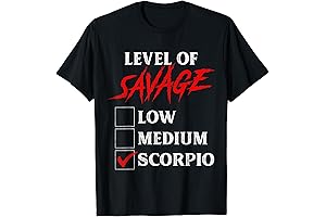 Level Of Savage Scorpio Shirt: Showcase Your Zodiac Pride