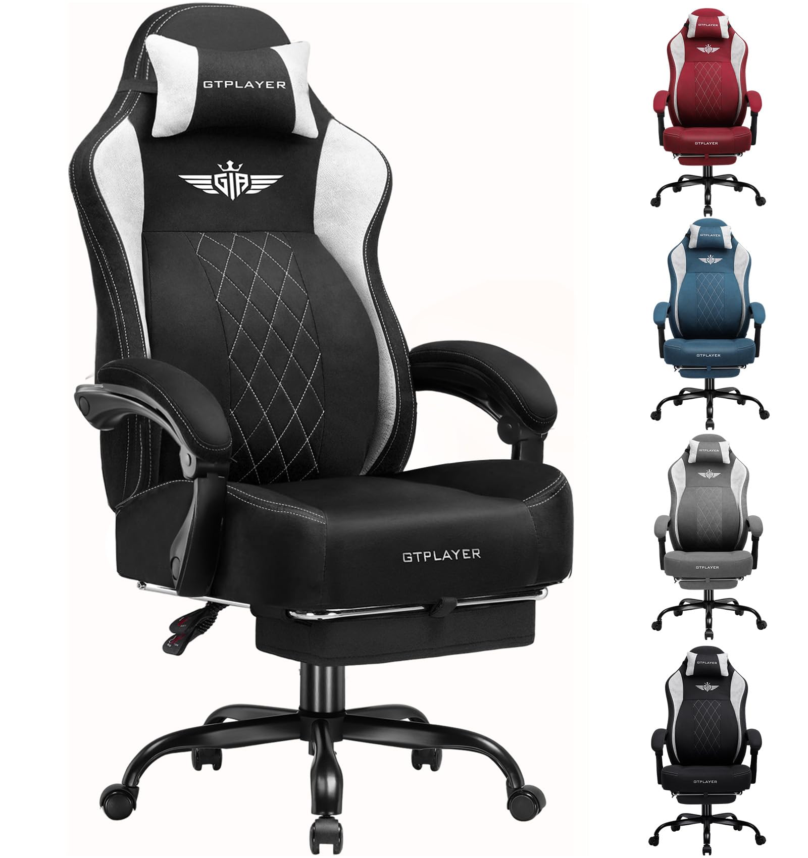 Amazon.co.jp: GTRacing ゲーミングチェア ファブリック 通気性