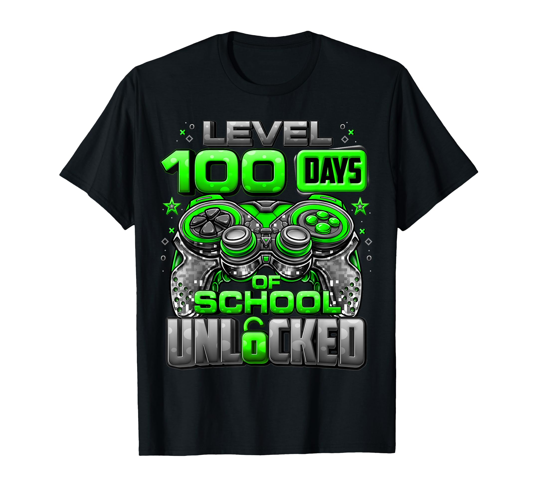 Level 100 Days Of School Unlocked Boys 100th Day Of School T-Shirt