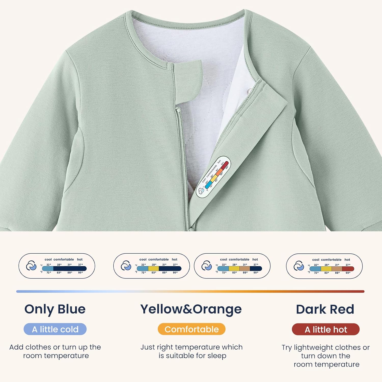 kaiya baby Unisex Toddler Sleep Sack with Feet, 2.5 Tog Baby Winter Sleep Sack Long Sleeve Gifts for Boys & Girls