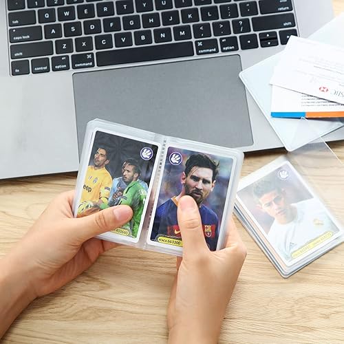 Miniatura 4 de Chivao Cartera de plástico transparente para 6 páginas, protector de tarjeta de crédito transparente, fundas de plástico para tarjetas de crédito,