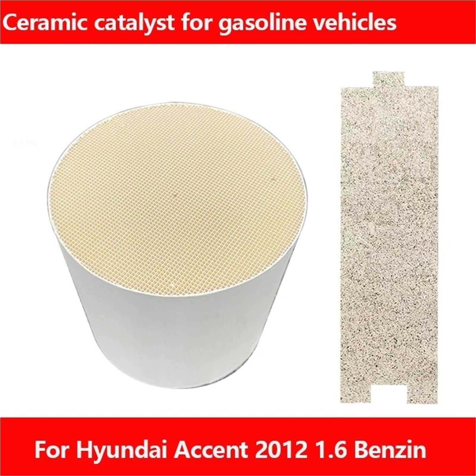 katalizator samochodowy Uniwersalny ceramiczny katalizator 106 * 100 mm pasujący do silników benzynowych z normą Euro 4, 5, 6, Hyundai Accent 2012 | 106-100mm euro5