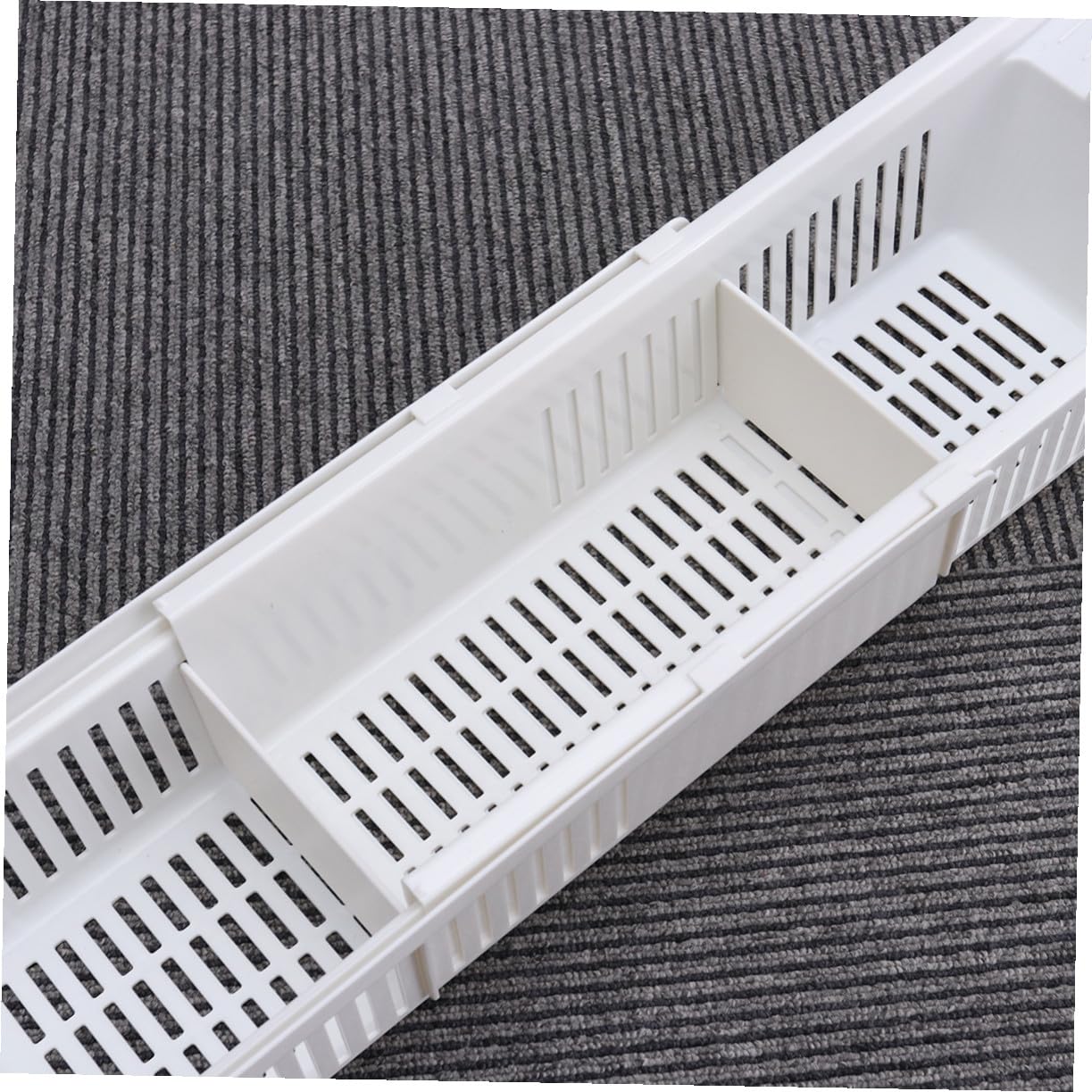 Vassoio Portaoggetti per Vasca da Bagno Retrattile 86cm Pp Bianco
