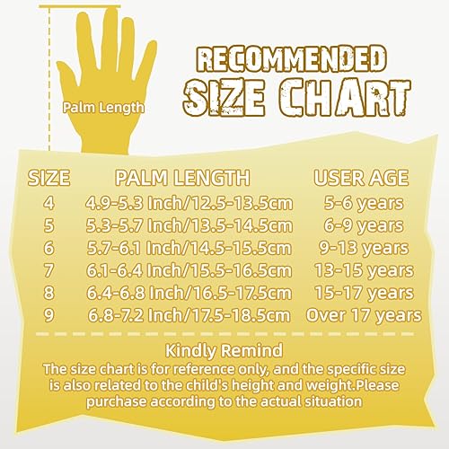 Miniatura 3 de WVVOU Guantes de portero para niños y jóvenes, guantes de portero de fútbol con doble protección, guantes de fútbol antideslizantes, súper agarre
