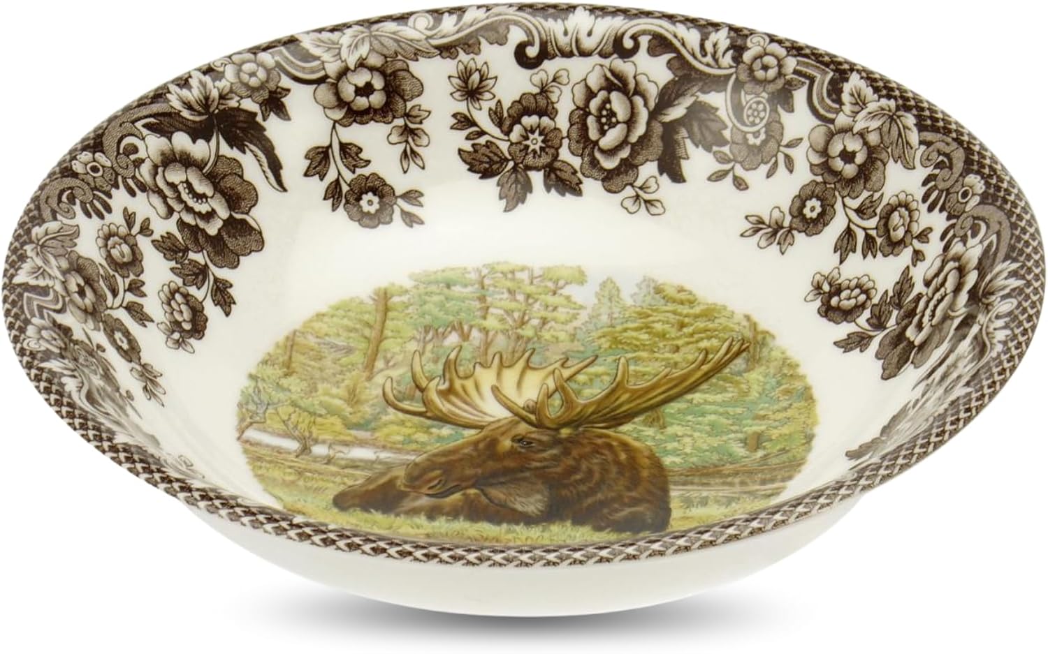 Spode Woodland Majestic Moose Cereal Bowl