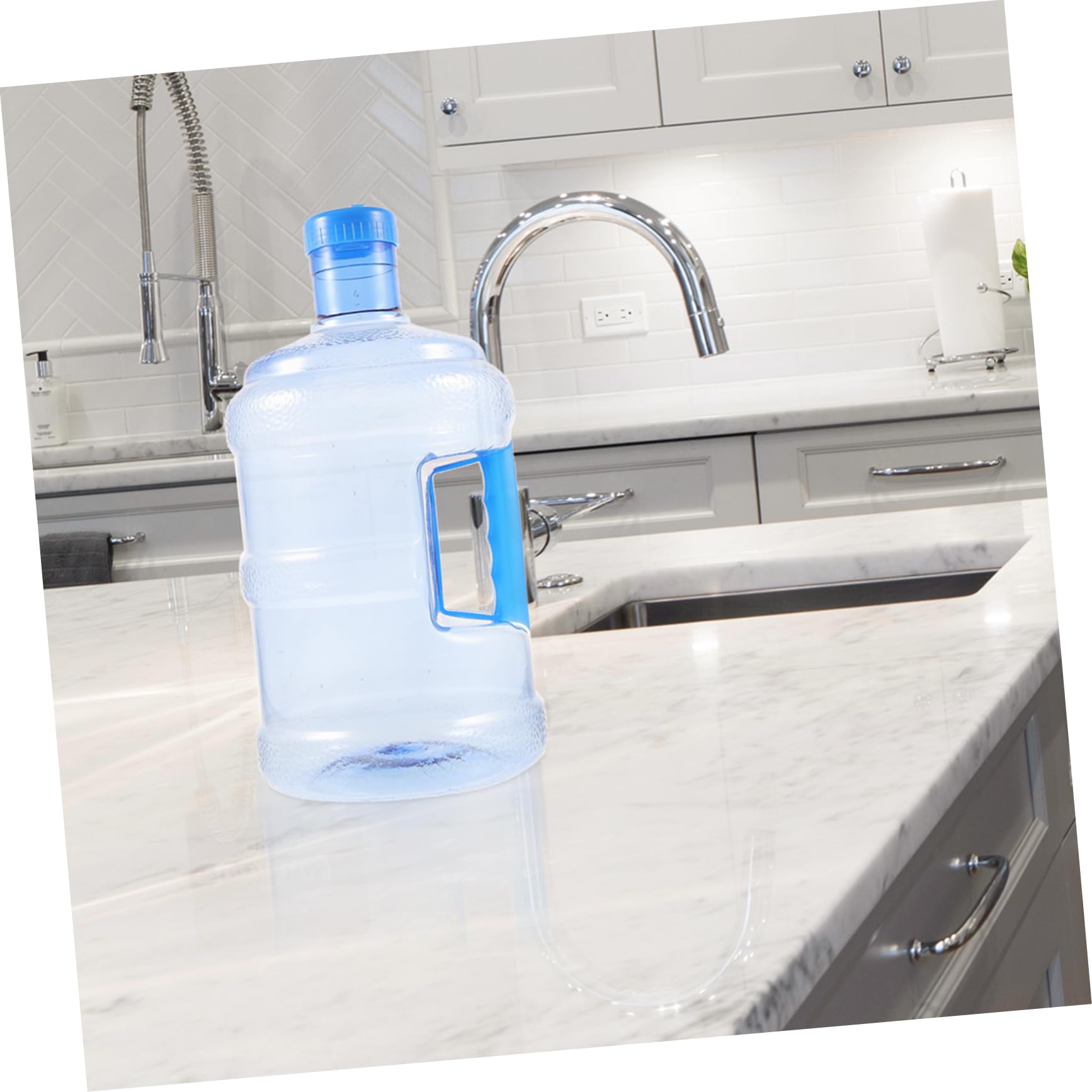 5 Liter Wasserflasche PC mit Griff für Transport im Auto