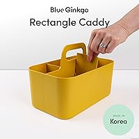 Vista 2 de BLUE GINKGO - Organizador apilable para baño, oficina, manualidades o suministros escolares, transportador portátil hecho en Corea