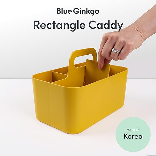 Vista 2 de BLUE GINKGO - Organizador apilable para baño, oficina, manualidades o suministros escolares, transportador portátil hecho en Corea