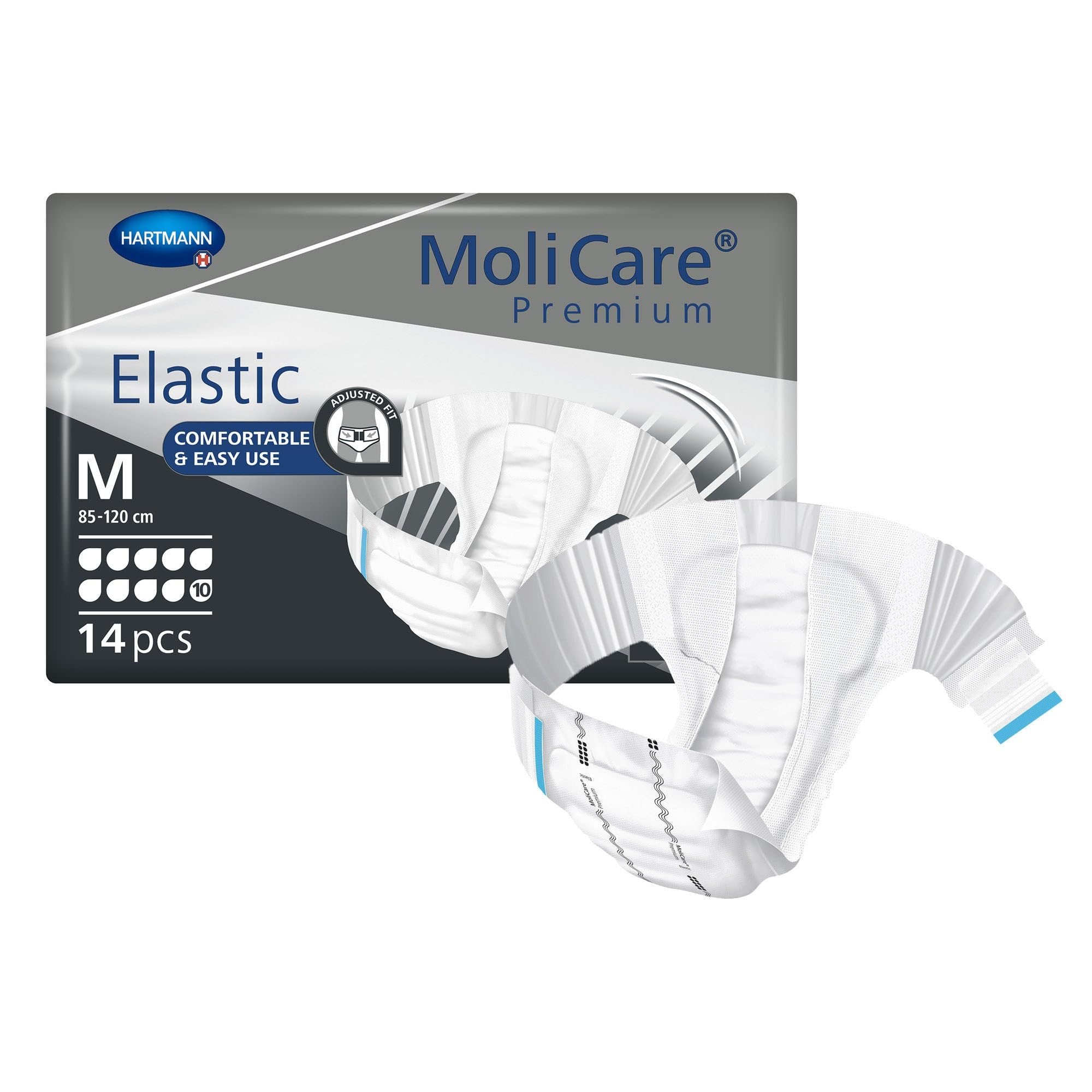 MoliCare Premium Elastic 10 Tropfen - Gr. Medium - Windelhosen und Inkontinenzhosen von Paul Hartman