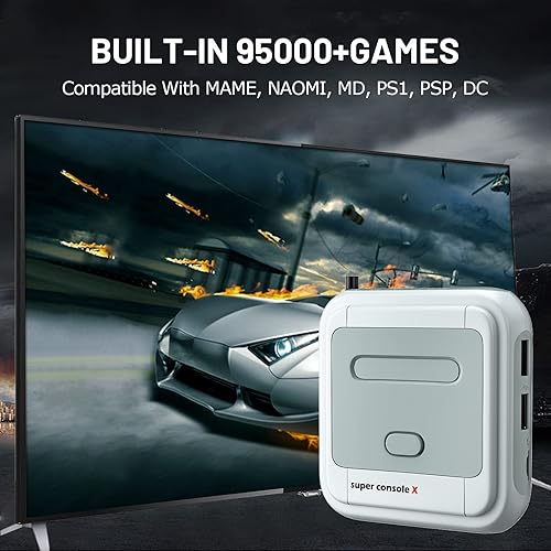 Miniatura 2 de Kinhank Super Console X - Consolas de juegos retro integradas en más de 95,000 juegos clásicos, compatibles con PS1PS2PSPMAME, consola de juegos