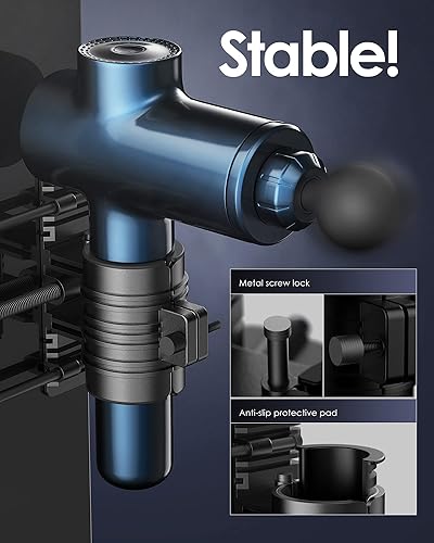 Miniatura 4 de Soporte para pistola de masaje para espalda, músculos de percusión manos libres para auto masaje, compatible con la mayoría de diseños para masajes