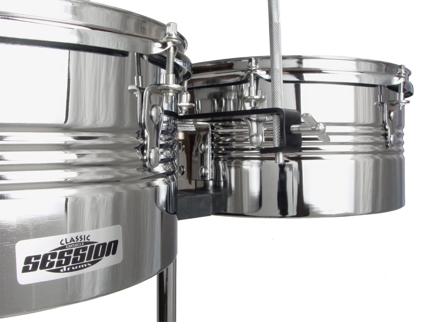 XDrum 4658 Set timbales 13" 14" con cencerro + LP Latin Percussion LP860436 Bloques Jam Block, afinación media