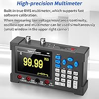 Vista 4 de Kit de osciloscopio digital de mano LCD - 2 canales 3.2 "TFT multímetro Osciloscopio generador de señal Mini Osciloscopio automotriz Ancho de banda