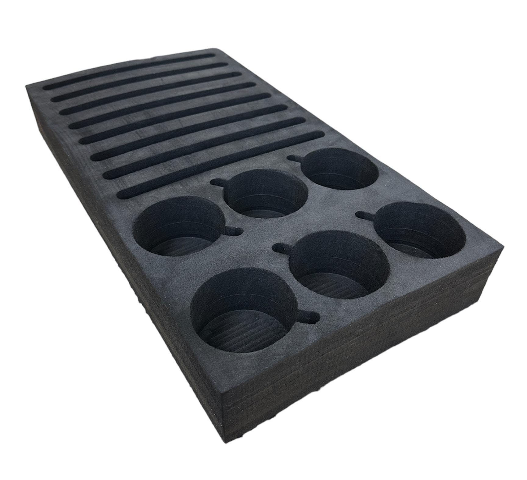 Liberty Leisure Caravan & Motorhome EVA Plate & Cup Holder - Camping Accessories, Cutlery Set, Kitchen Storage, Campervan Essentials, Mug Tree, Tableware, Boat and Home Organization