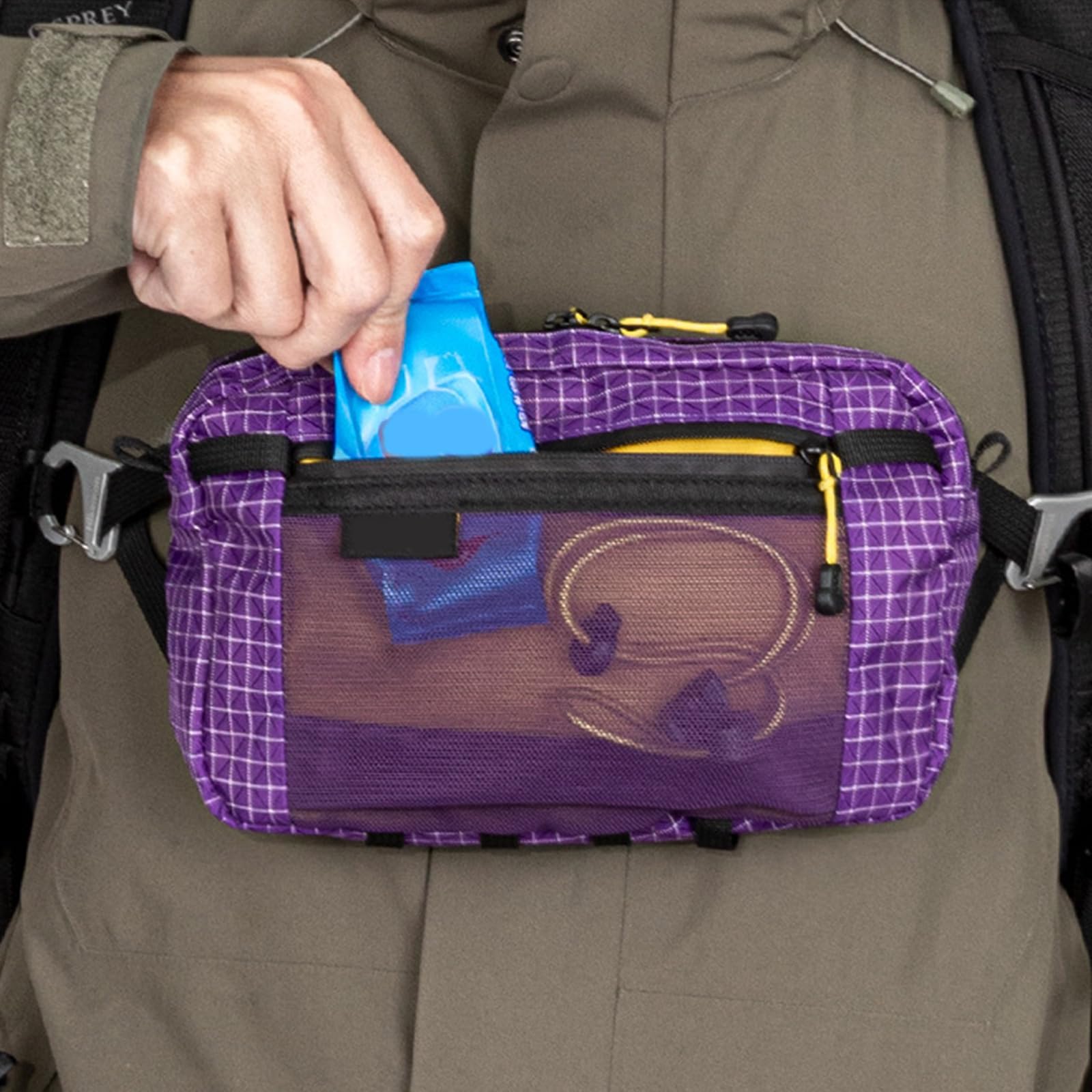 Práctica riñonera para mujeres y hombres, riñonera pequeña, para guardar el teléfono, para mujeres y hombres, cinturón deportivo al aire libre, Color morado, H