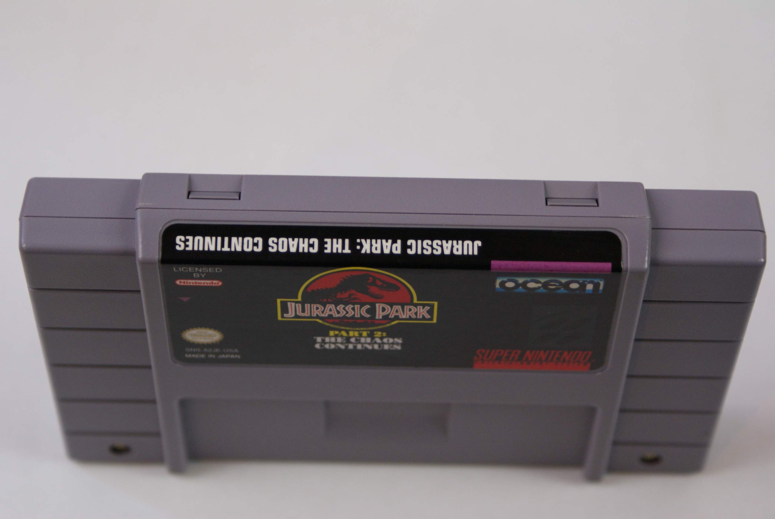 Jeu Jurassic Park Version US Complète Pour Super Nintendo (SNES) - Bon état