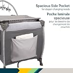 Safety 1st Amherst Baby Playard – 3-in-1 Travel-Ready Playard, Bassinet & Changer with Storage, Toy Bar – for Newborn to Toddler – Stardust