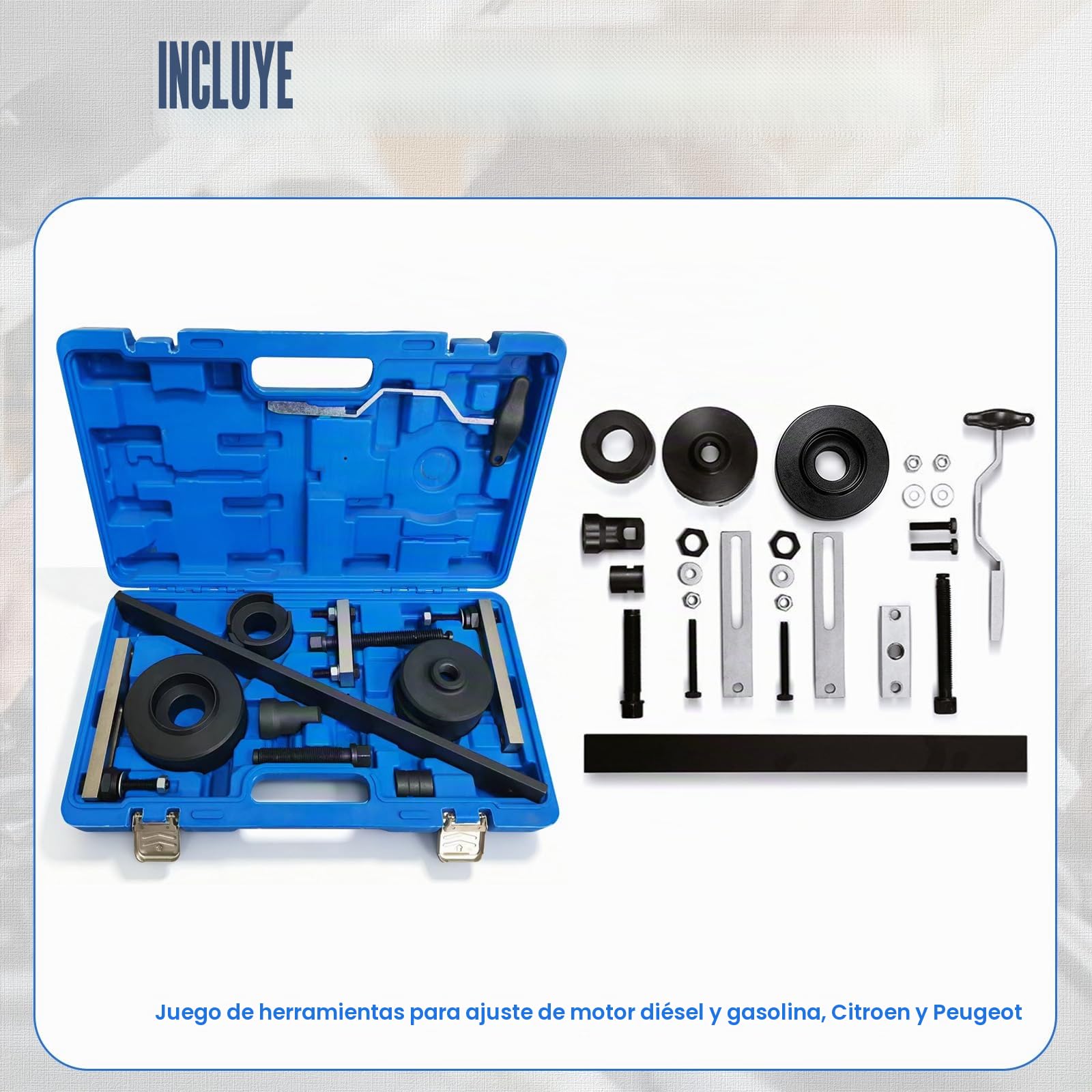 Juego de herramientas para transmisión de doble embrague Compatible con Audi VAG VW 7 velocidades DSG, herramienta de montaje y desmontaje de embrague T10323 T10373 T10376 T40100 T10407 T10466