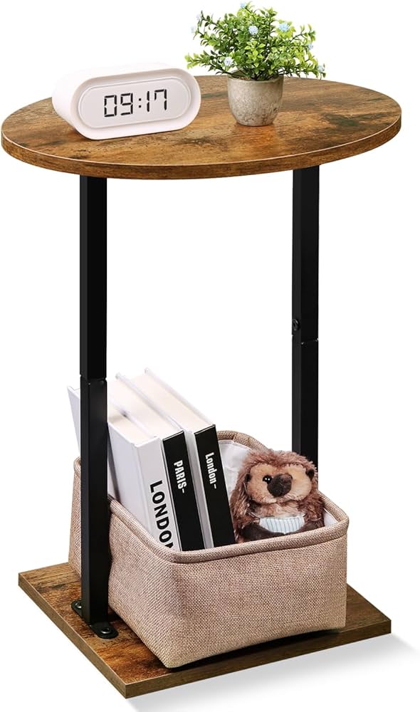 Amazon.com: Eufrozy Small Side Table for Small Spaces, 24 inch Amazon.com: Eufrozy Small Side Table for Small Spaces, 24 inch