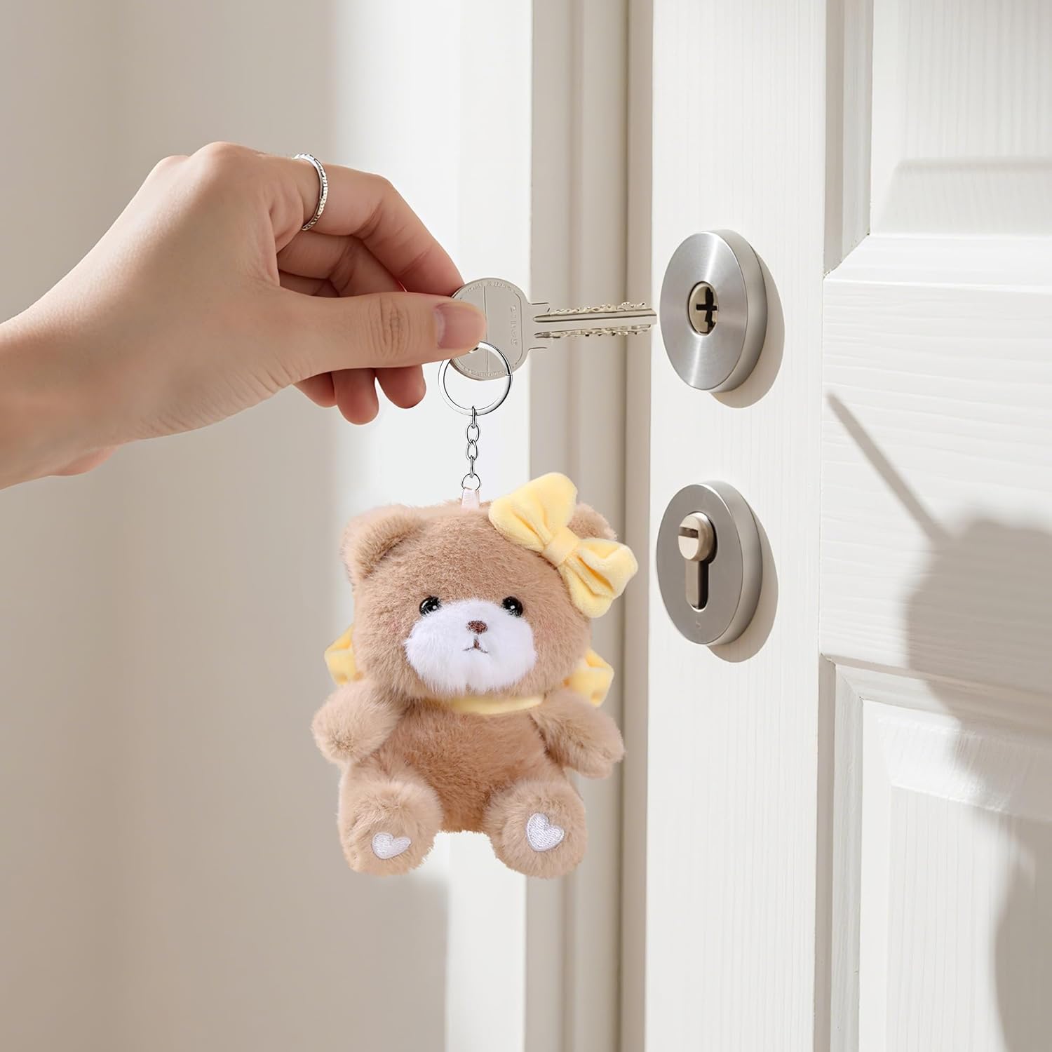 Kawaii Plush Keychain Cute Plushies Bag Charm for Women Girls - Image 7