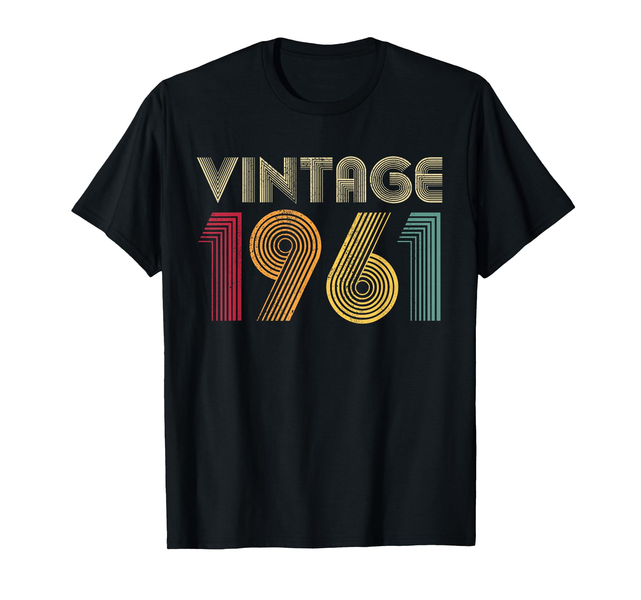 Birthday Vintage 1961 Men Women - Retro T-Shirt
