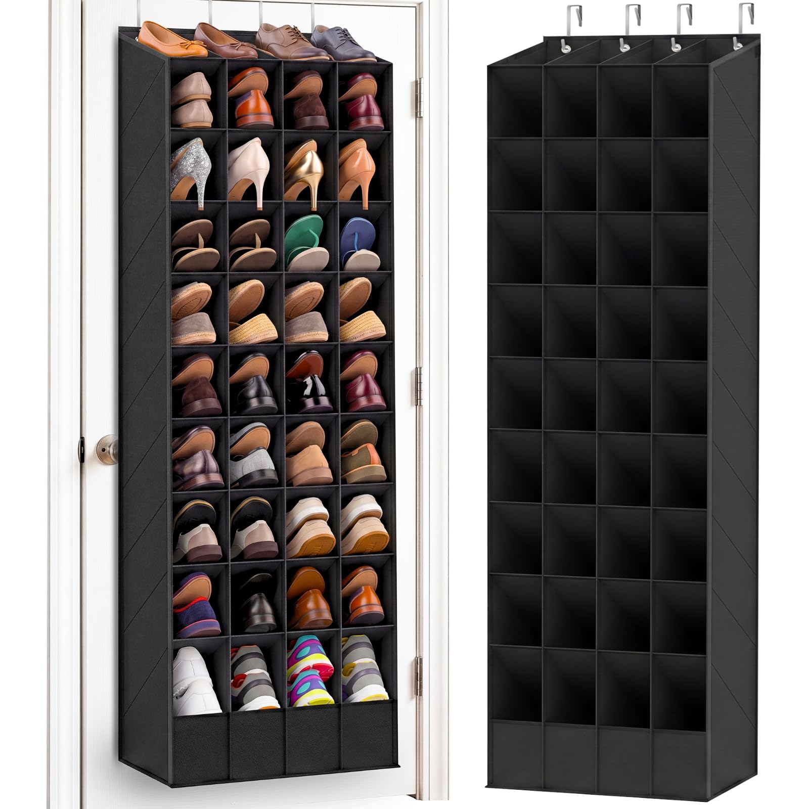 Ofiray-home Over the Door Shoe Organizer, 30-40 Pairs
