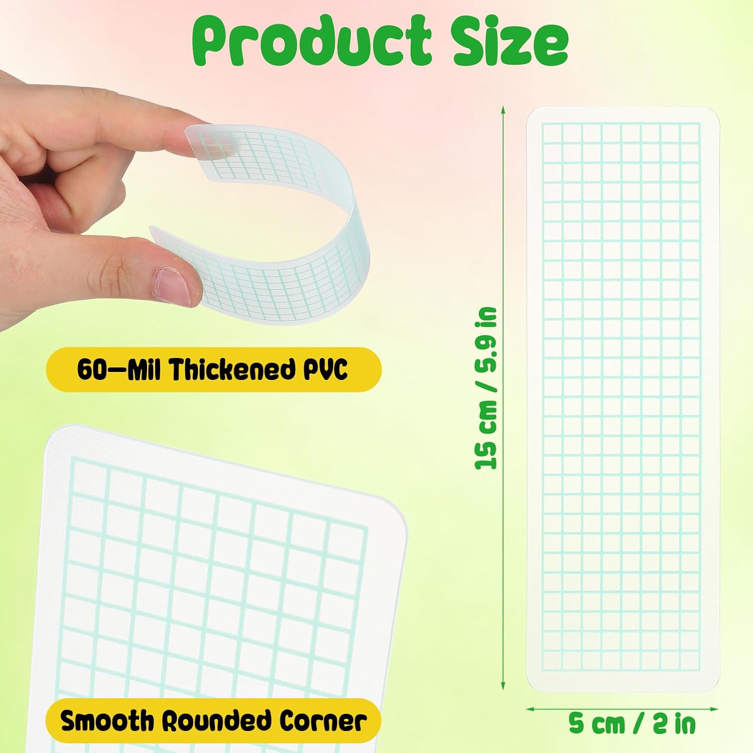 NUOBESTY Washi Paper Decorative Tape, 15X5CM, Light Green, 40Pcs, Adhesive Tapes for Indoor Use for Colleagues and Friends
