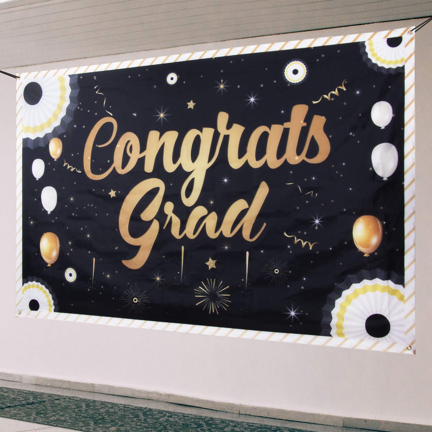 Graduation Banner 2021 Graduation Decorations Banner for Class of 2021 - Extra Large Photo Prop/Booth Backdrop 2021 Congrats Grad High School College Graduation Party Supplies Indoor/Outdoor Decor