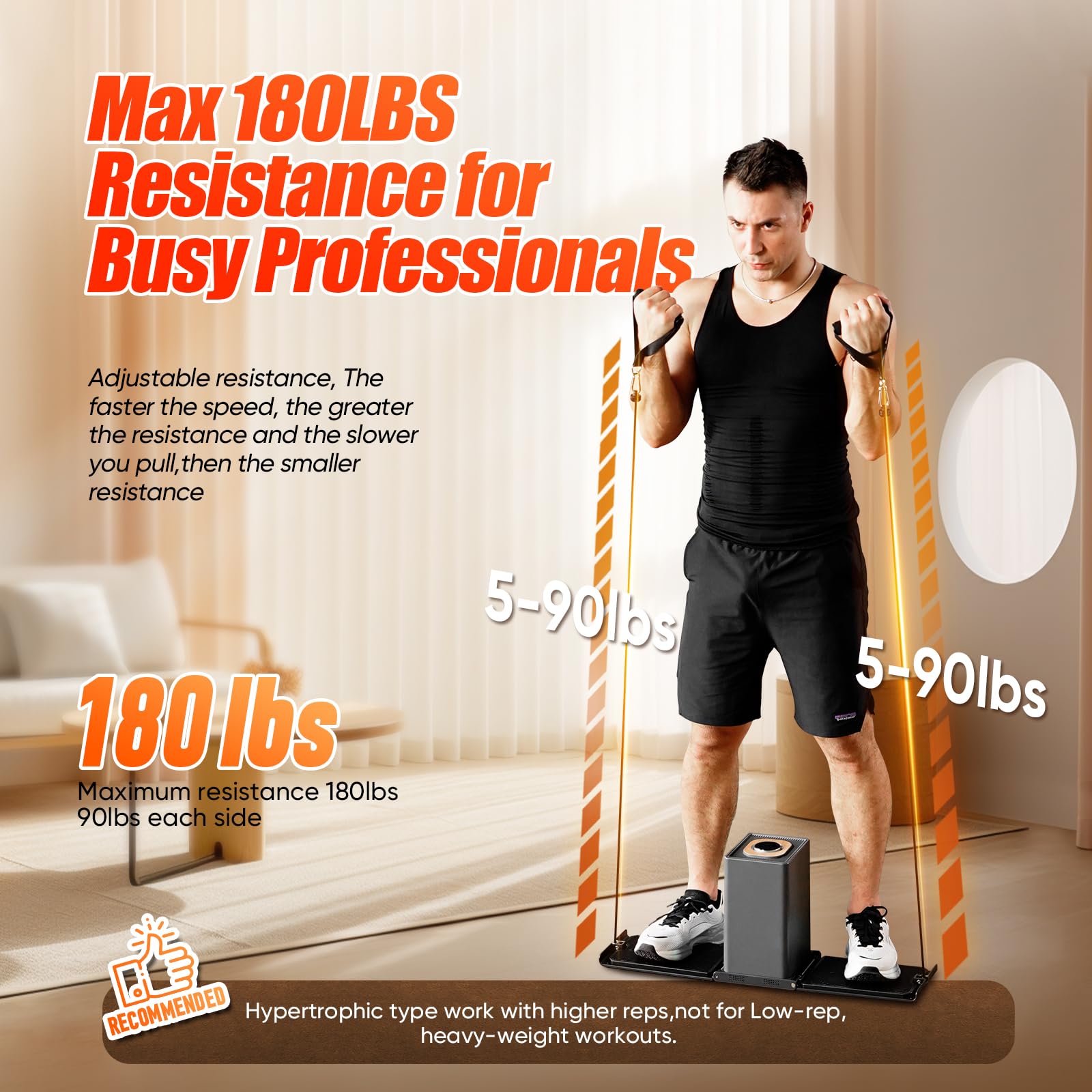 Amazon.co.jp: SR3 Pro スマートホームジム - 最大180ポンド