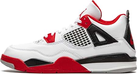 Amazon.com: Jordan Kid's Shoes Nike Air 4 Retro OG (PS) Fire Red