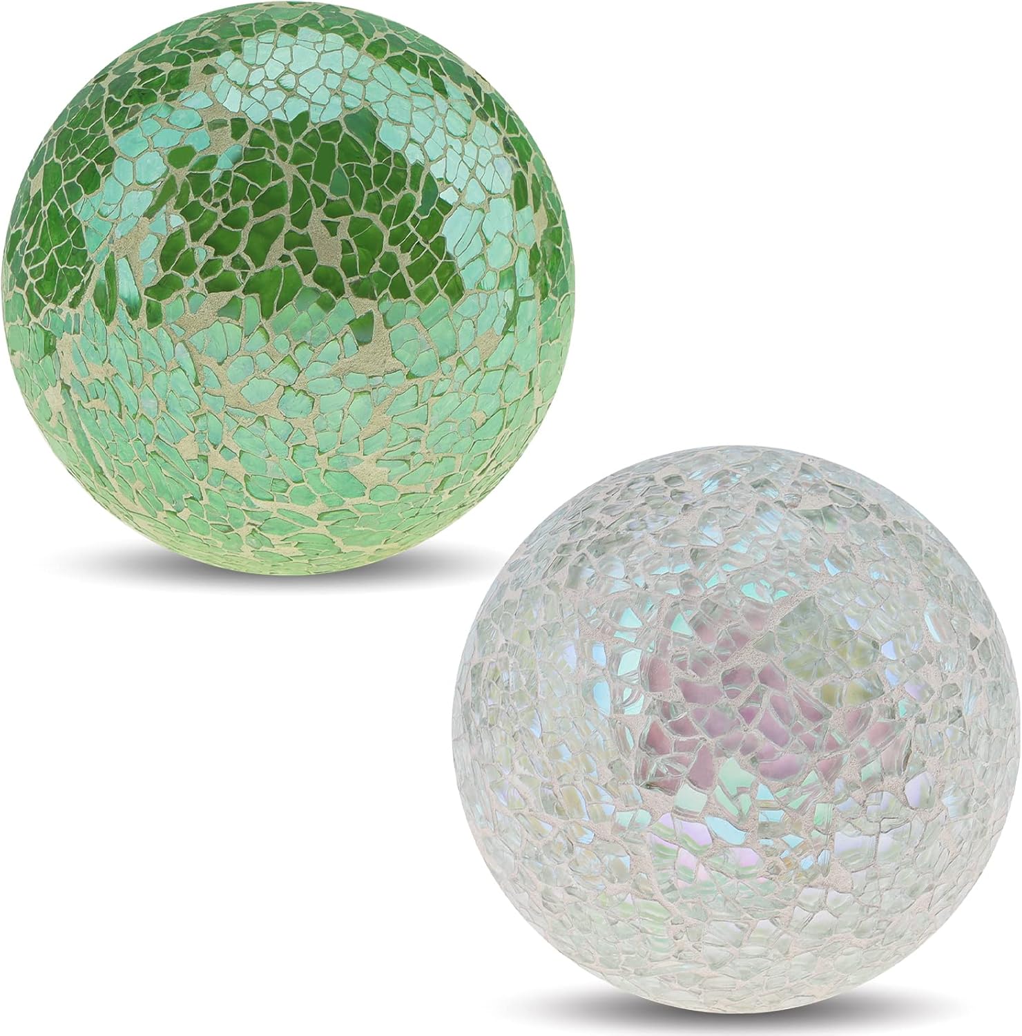 Yatinkim Mosaic Balls Decorative 3.35inch Glass Ball Decor