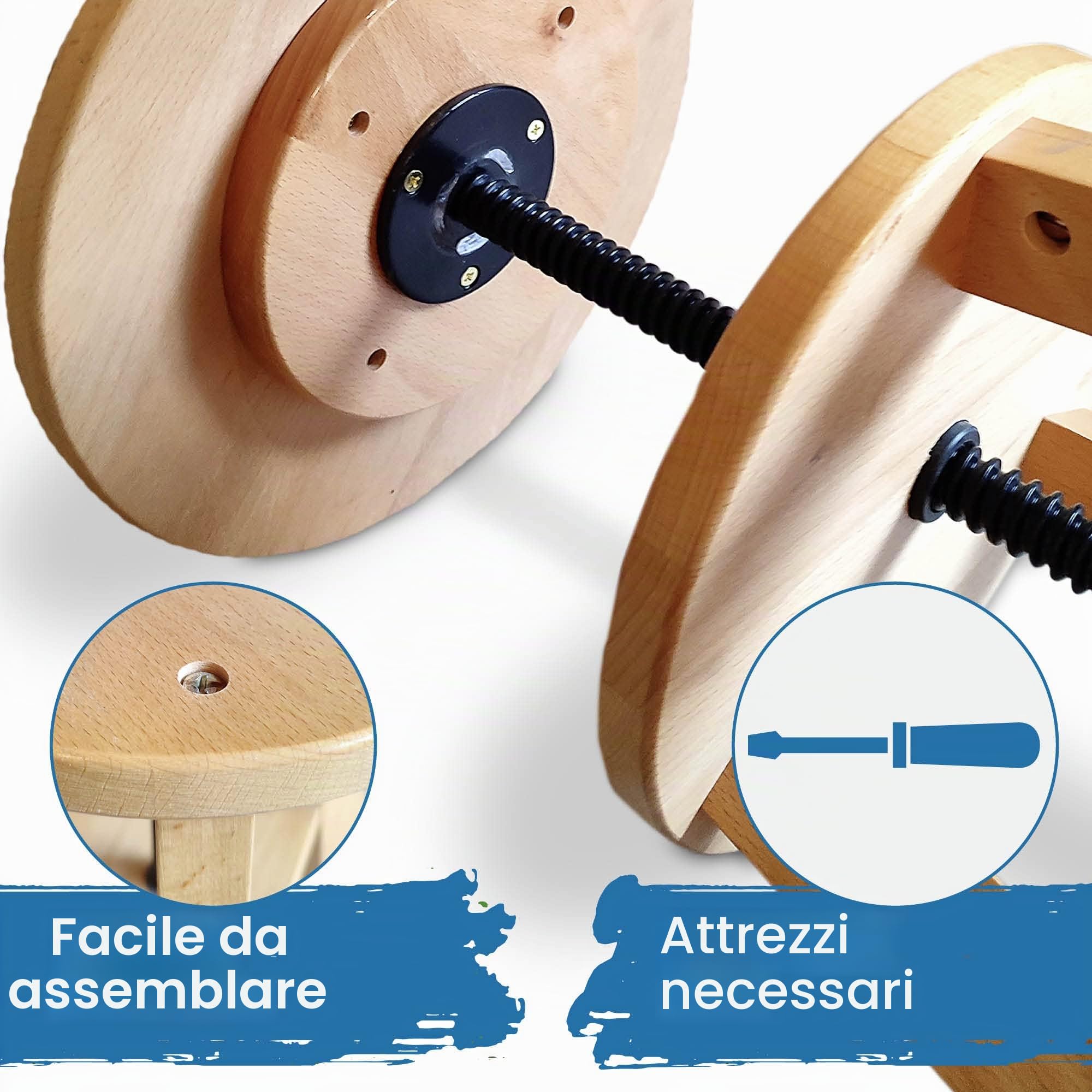 Artina sgabello professionale per artisti da pittura e disegno gira | Ø30cm altezza regolabile 48-66cm legno pregiato di faggio ideale per dipingere gradi girevole seduta artista Arles