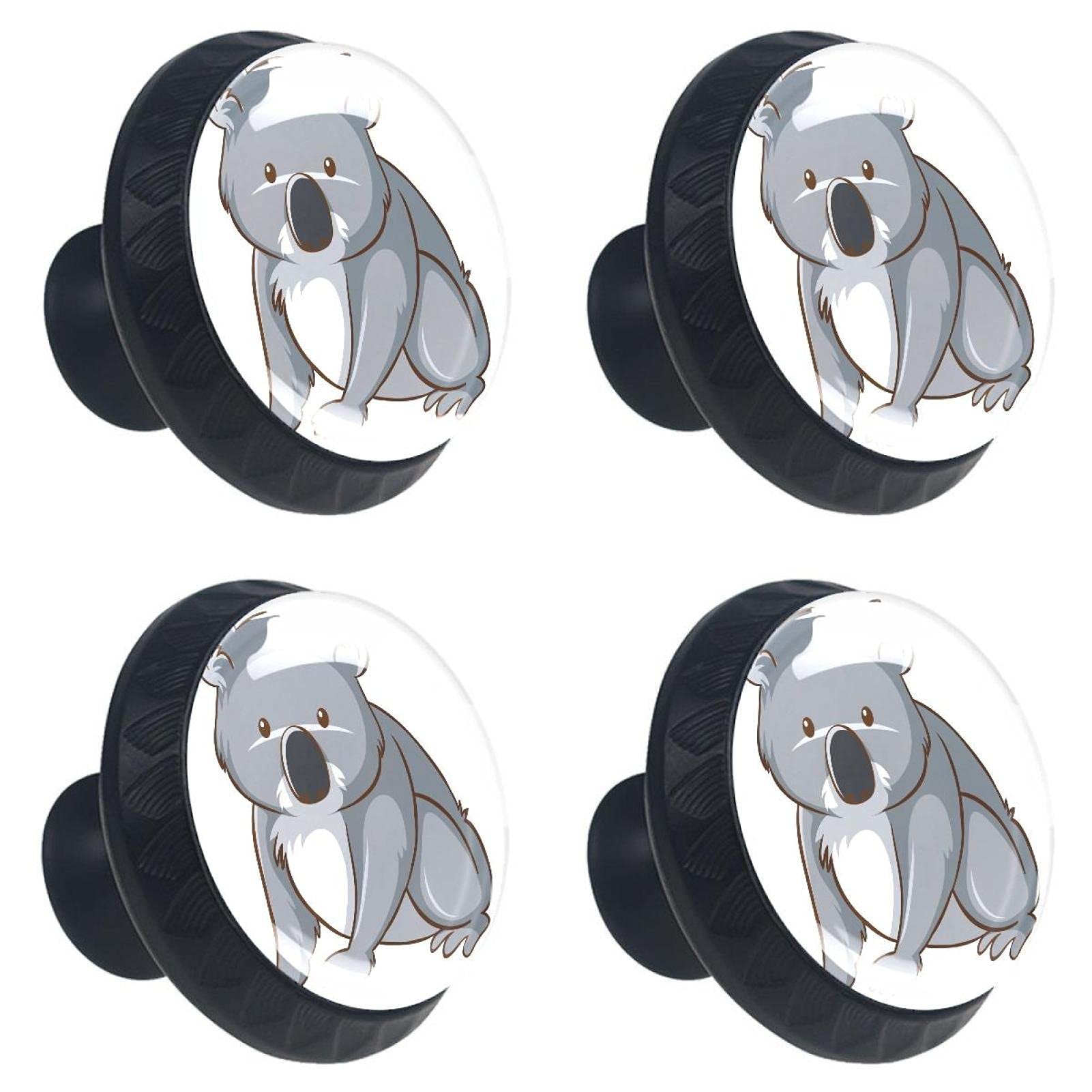 Boutons de tiroir en cristal koala pour relooker une commode avec élégance