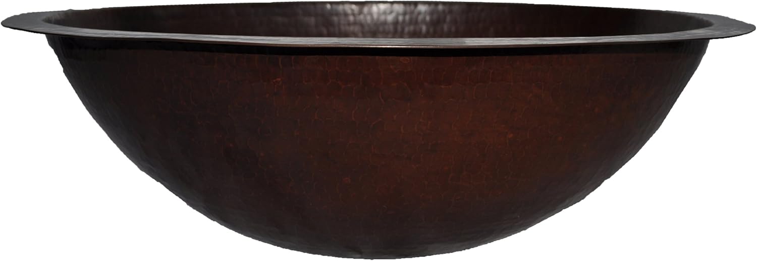 Novatto QUITO Copper Bathroom Sink, Antique