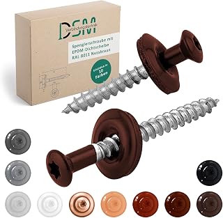 DSM – Spenglerschrauben Nussbraun 4,5 x 35 mm – Edelstahl A2 – 50 Stück
