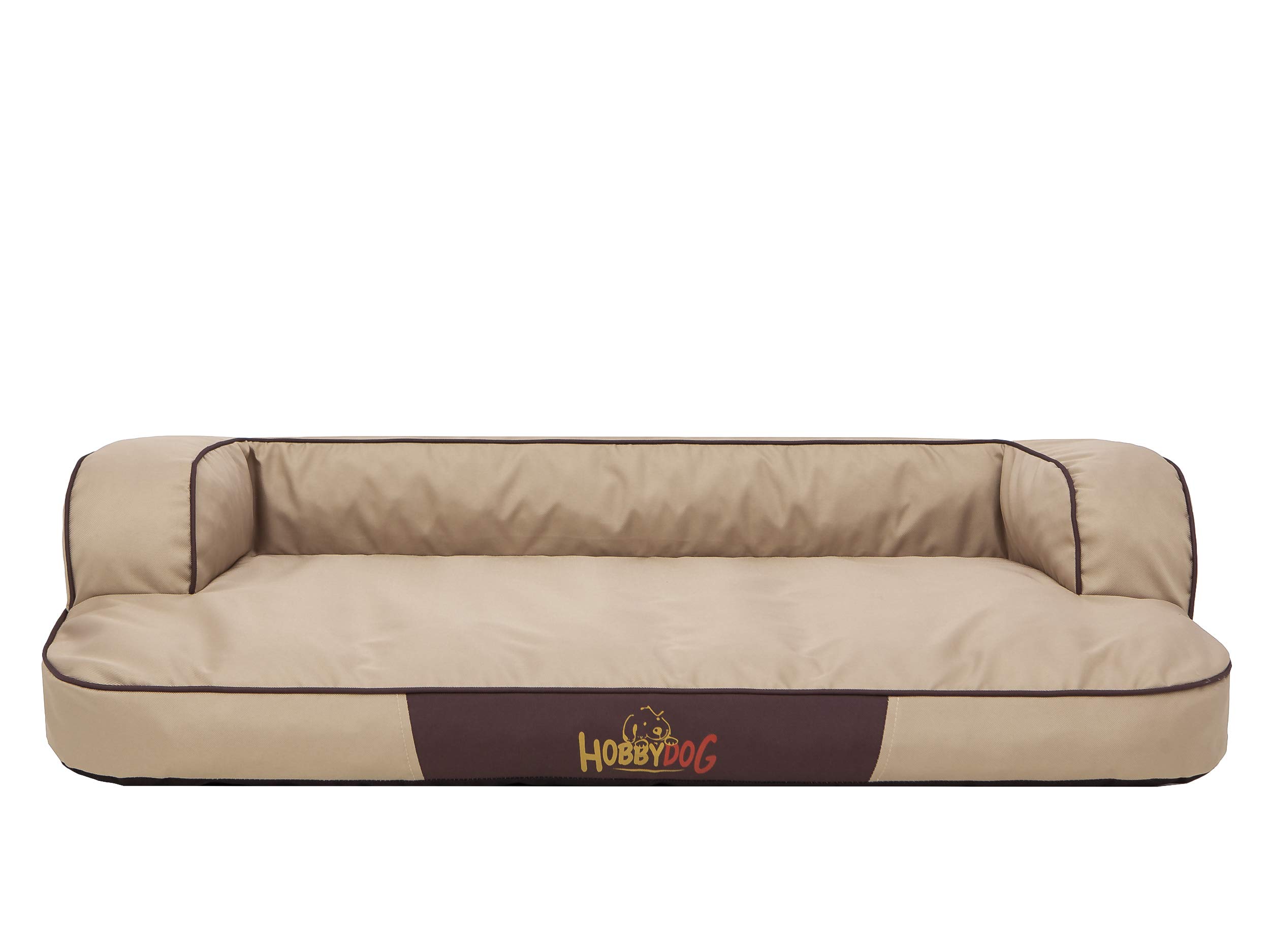 Bjird Cama Perro - Cuna para Perros para Dormir, con Funda de Cordura Extraíble (Lavable a 30°) - para Perros Pequeños y Grandes - Sofa para Perros - 120 x 80 cm - Beige