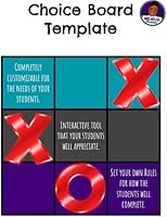 Digital Choice Board Template