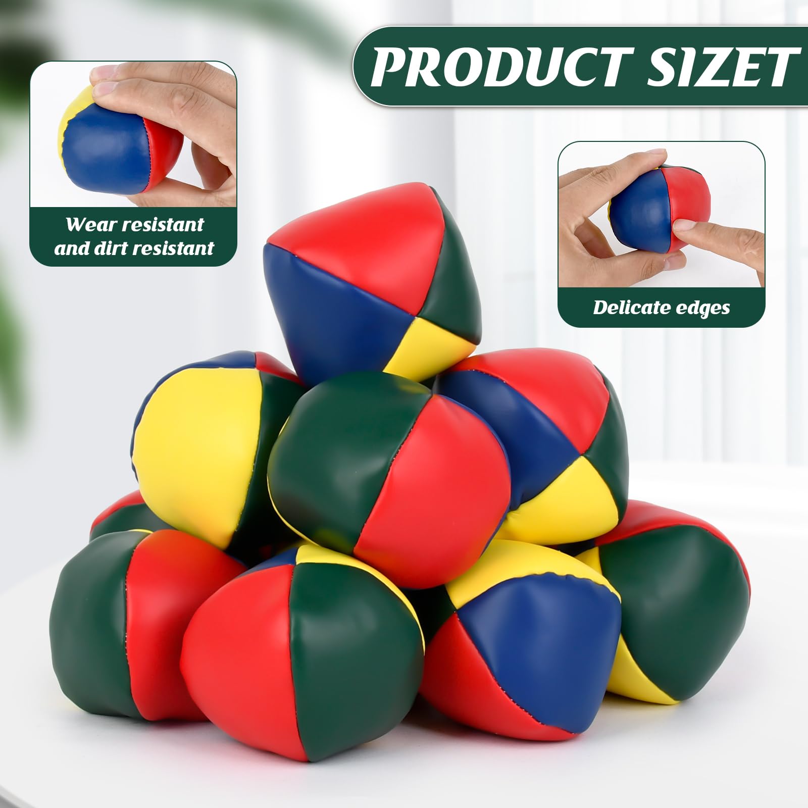 24 palline da giocoleria per principianti, palline colorate da giocoleria