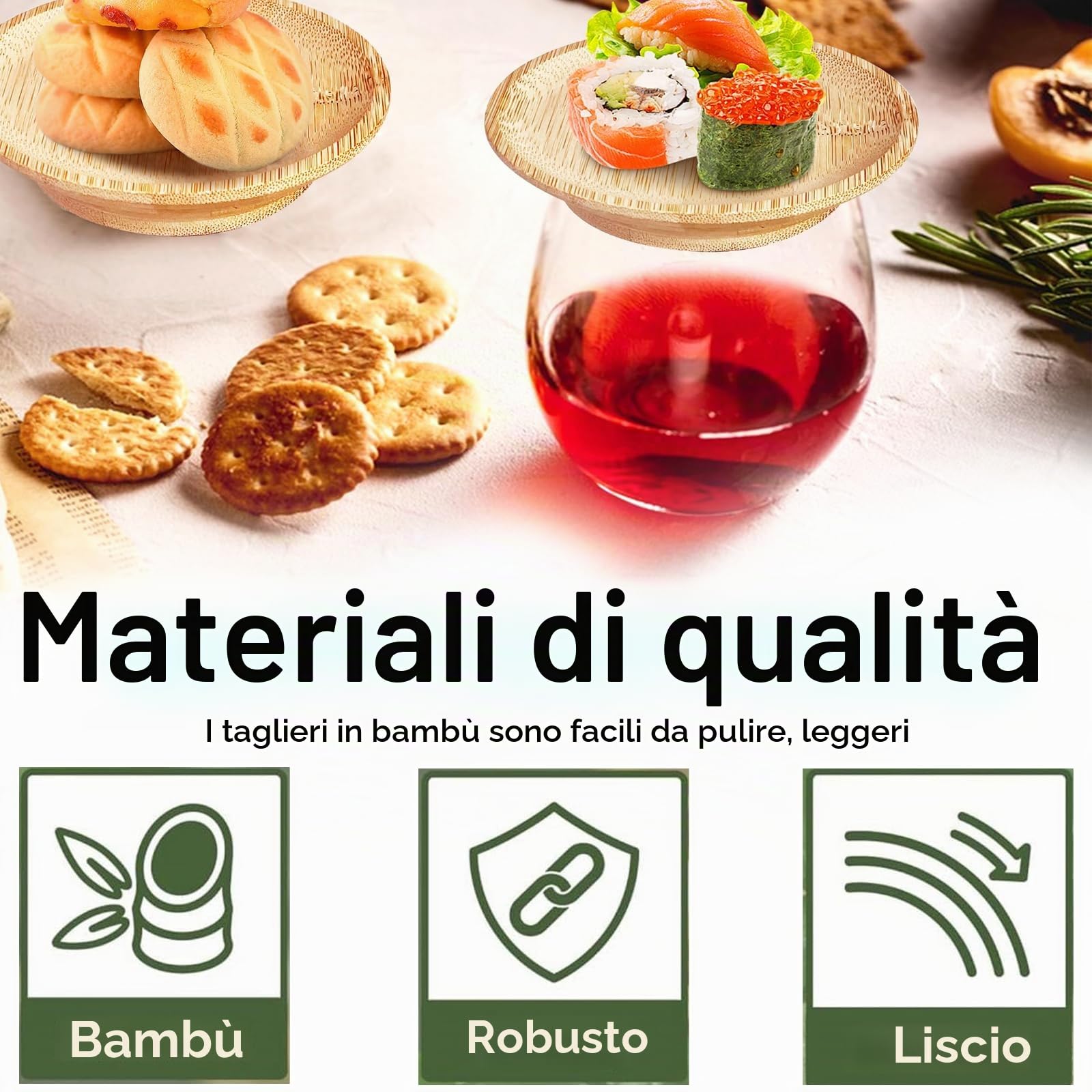 10 Piattini Dessert, Ciotole Aperitivo, Porta Salse Da Piatto, Bevande, Feste, Cene di Famiglia e Accessori per Feste