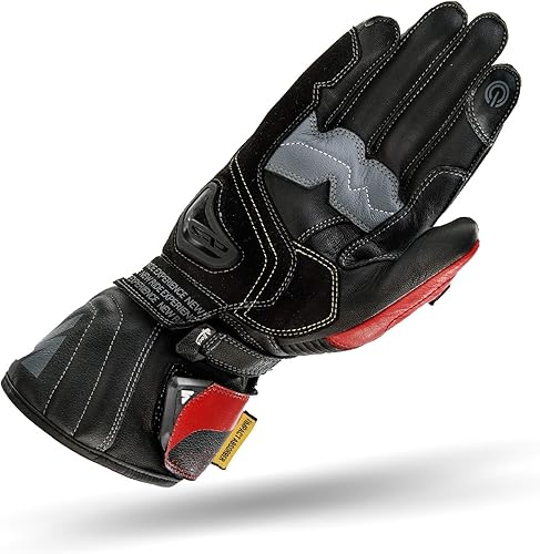 Miniatura 2 de SHIMA STR-2 Motrocycle Gloves for Men - Touchscreen Summer Sport Leather Biker Riding Gloves with Protectors, Reinforced Palm