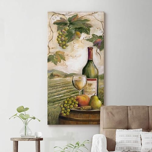 Miniatura 5 de Renditions Gallery Lienzo decorativo para pared, pinturas modernas, decoración de vino tinto campestre, naturaleza romántica, para colgar en la