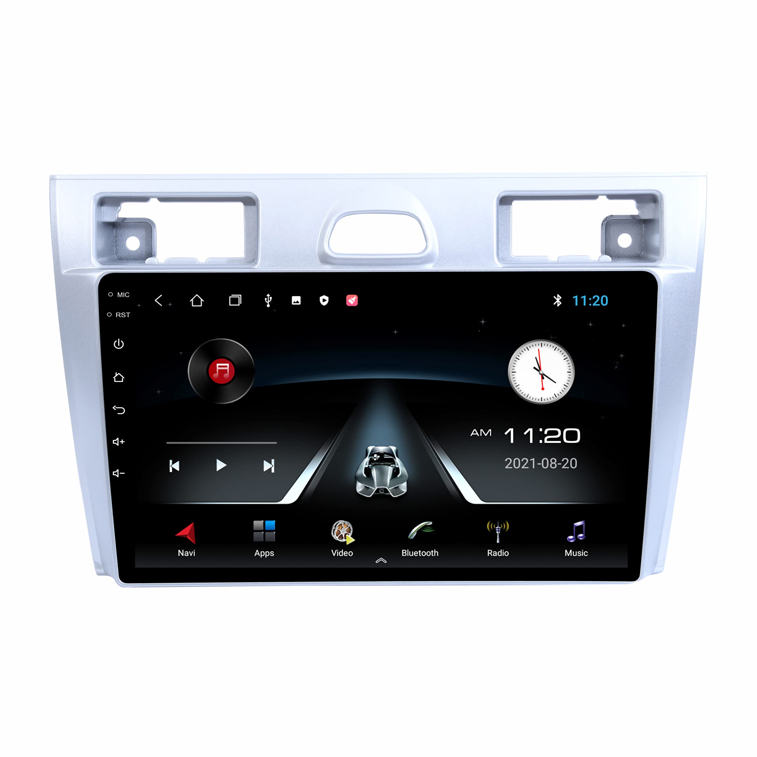 BASSOHOLIC 9 Inches Advanced Android System for Ford Old Fiesta (2004-09) with 2GB/32GB RAM & ROM, Gorilla Glass/Full HD Display/WiFi/GPS/SWC and HD Parking Camera-image-45