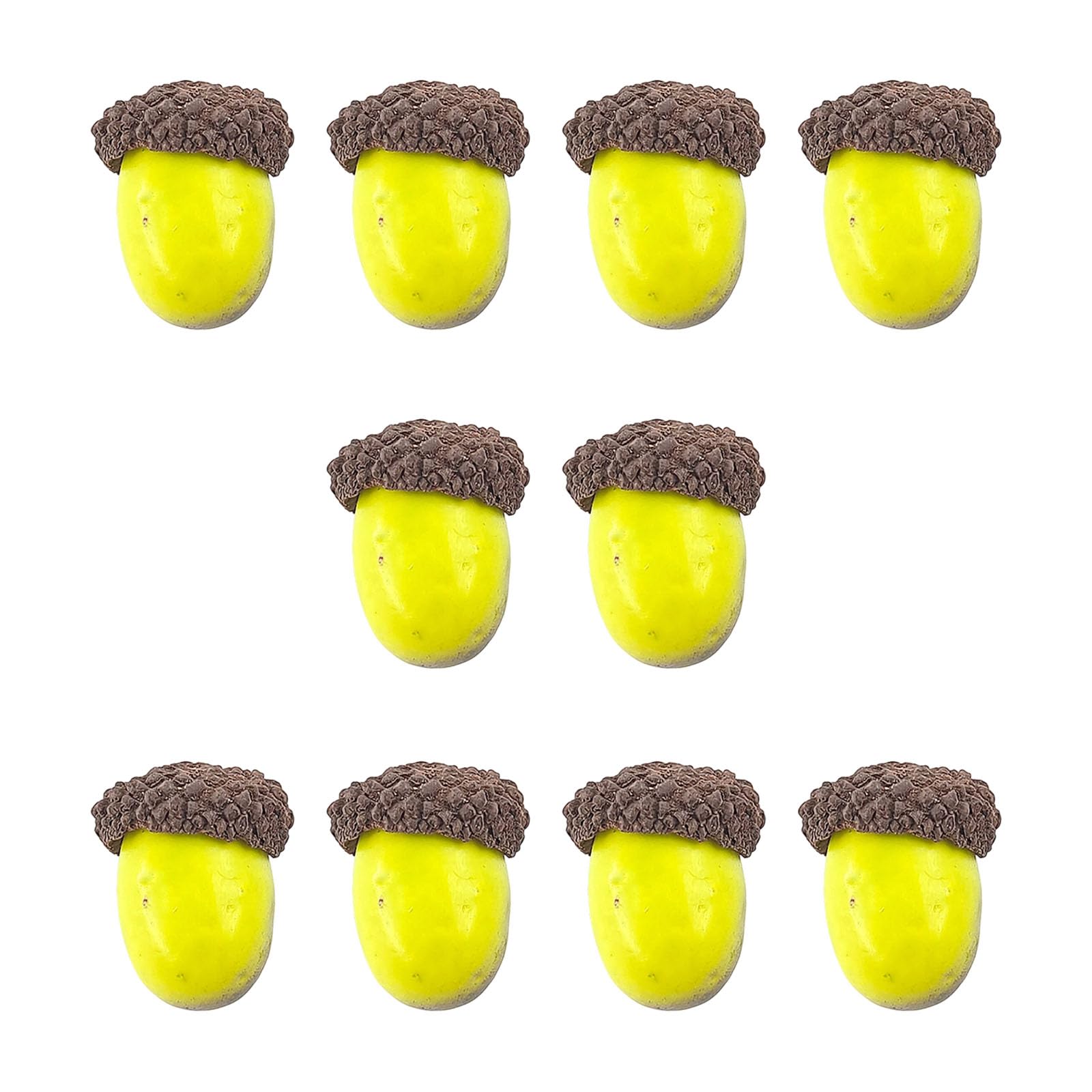 Piceioep 10Pcs Realistic Artificial Nut Ornament for Wreath Making Christmas Tree Decoration Halloween Party Decoration Artificial Nut