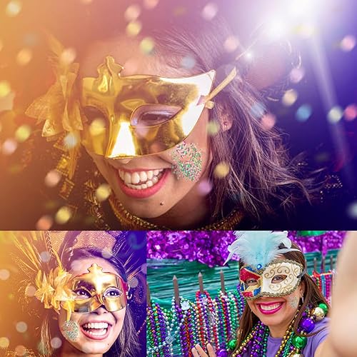 Miniatura 124 de MEICOLY Purpurina para cabello infantil, maquillaje de Halloween con purpurina brillante, lentejuelas de sirena para rostro y cuerpo, purpurina